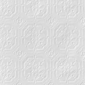 Anaglypta Original Derby Wallpaper White