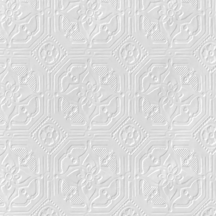 Anaglypta Original Derby Wallpaper White