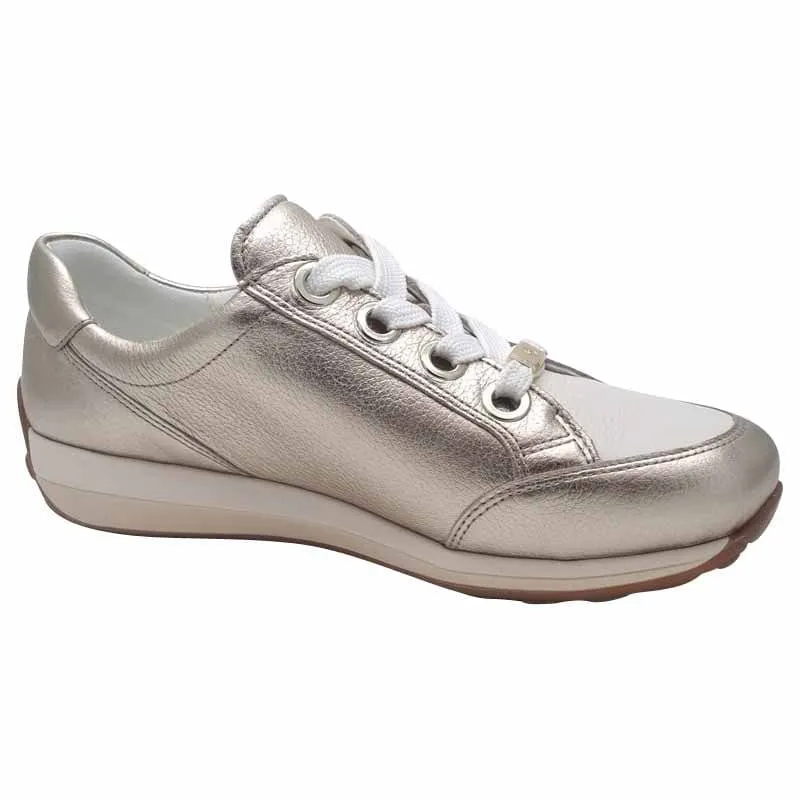 Ara Womens Gold Osaka Sneaker 12-44587-69