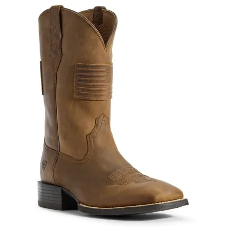 Ariat Men's Distressed Tan Patriot II Boots 10031444