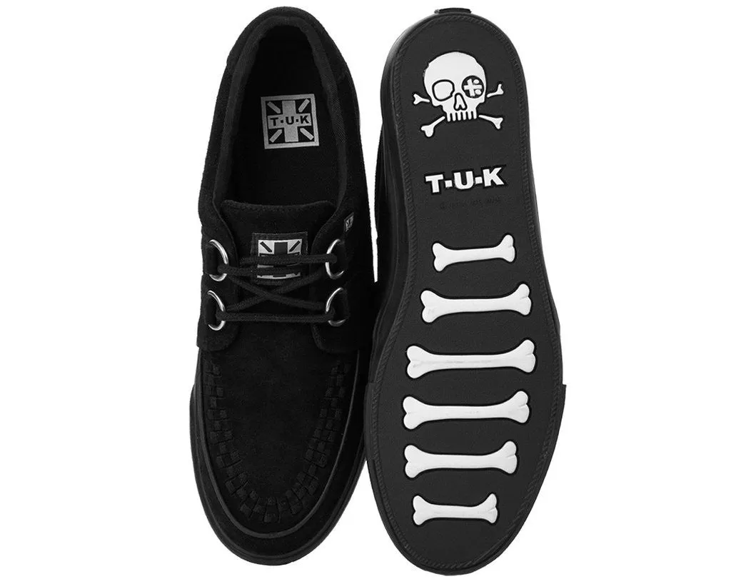 Black Suede D-Ring VLK Creeper Sneaker
