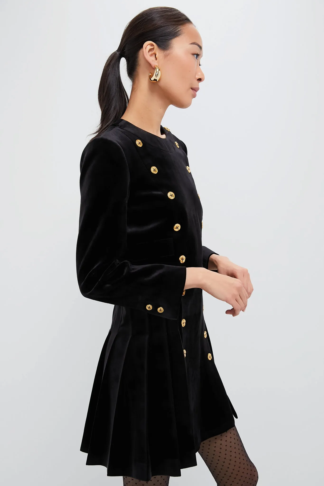 Black Velvet Whitney Dress