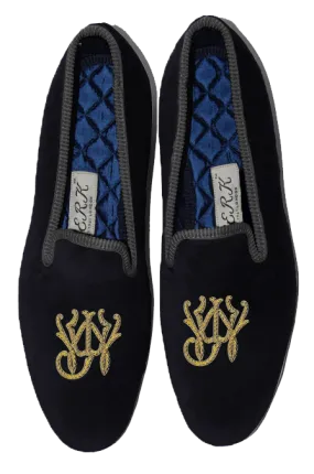 Block Style Monogram Slippers