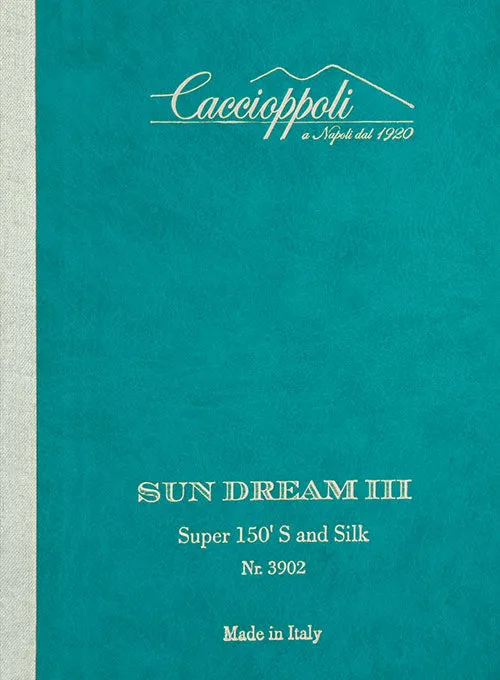 Caccioppoli Sun Dream Navy Blue Wool Silk Jacket