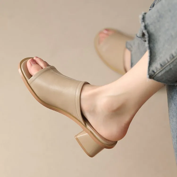 Chunky Heeled Sandals