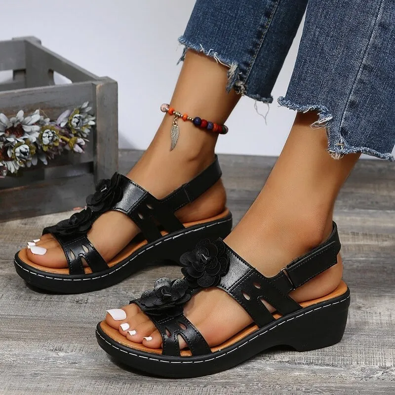 Comfy Platform Orthopedic Fish Mouth Sandals