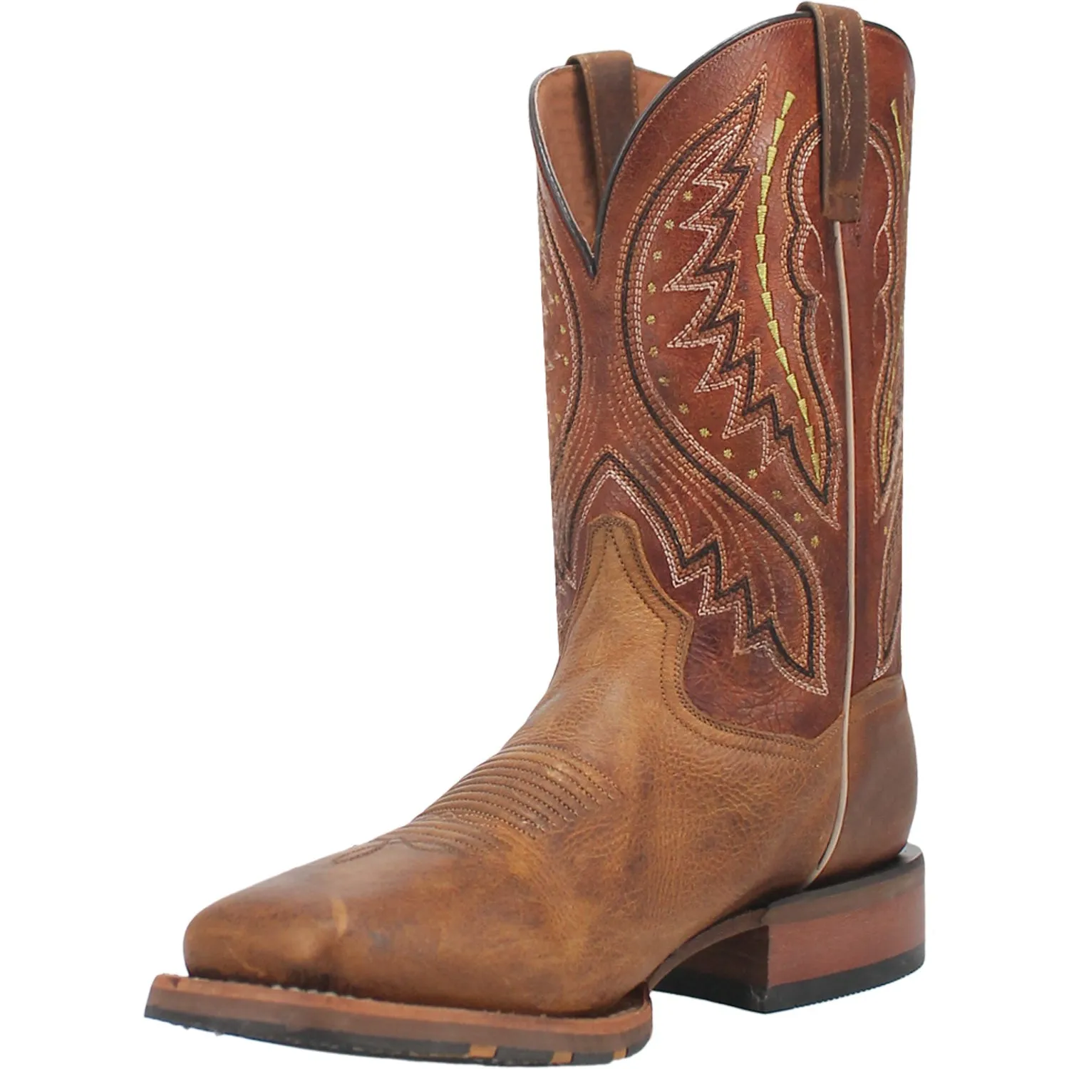 Dan Post Mens Dugan Brown Bison Leather Cowboy Boots 11.5 D