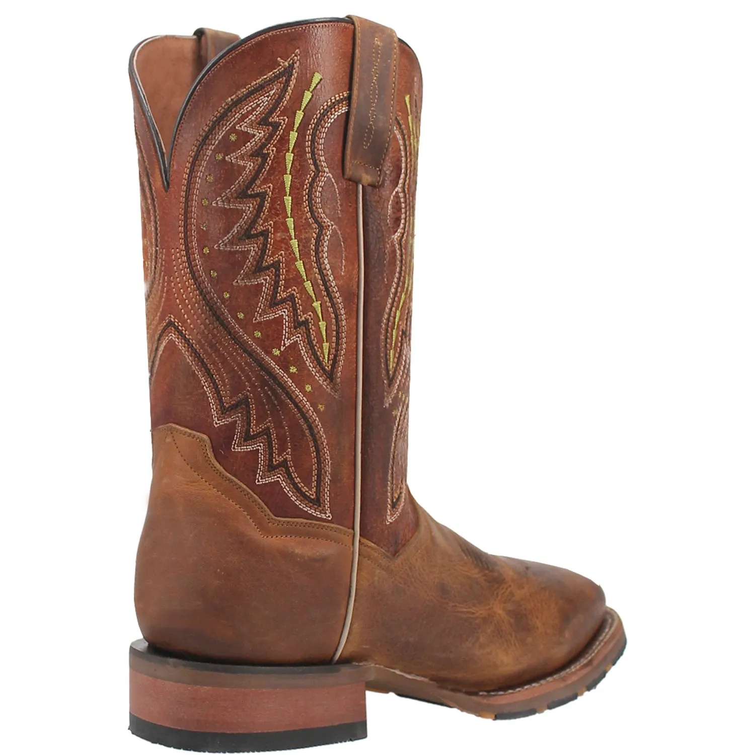 Dan Post Mens Dugan Brown Bison Leather Cowboy Boots 11.5 D