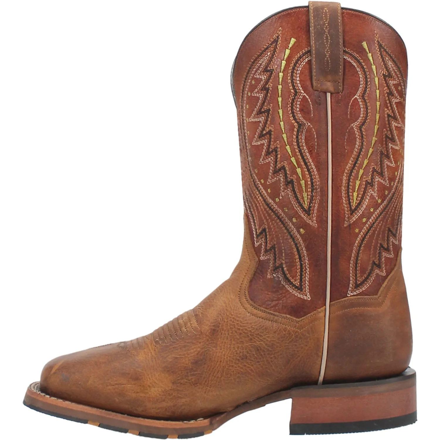 Dan Post Mens Dugan Brown Bison Leather Cowboy Boots 11.5 D