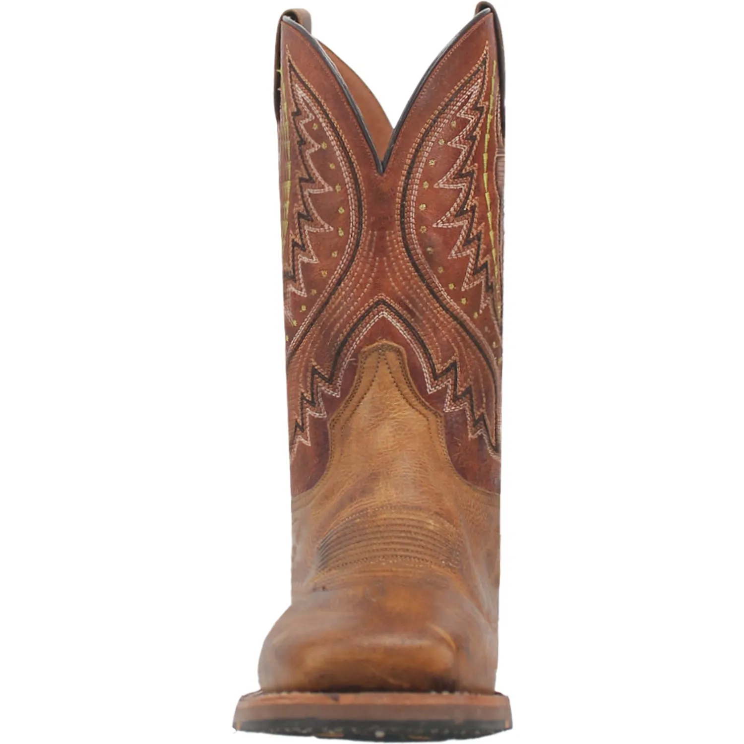 Dan Post Mens Dugan Brown Bison Leather Cowboy Boots 11.5 D