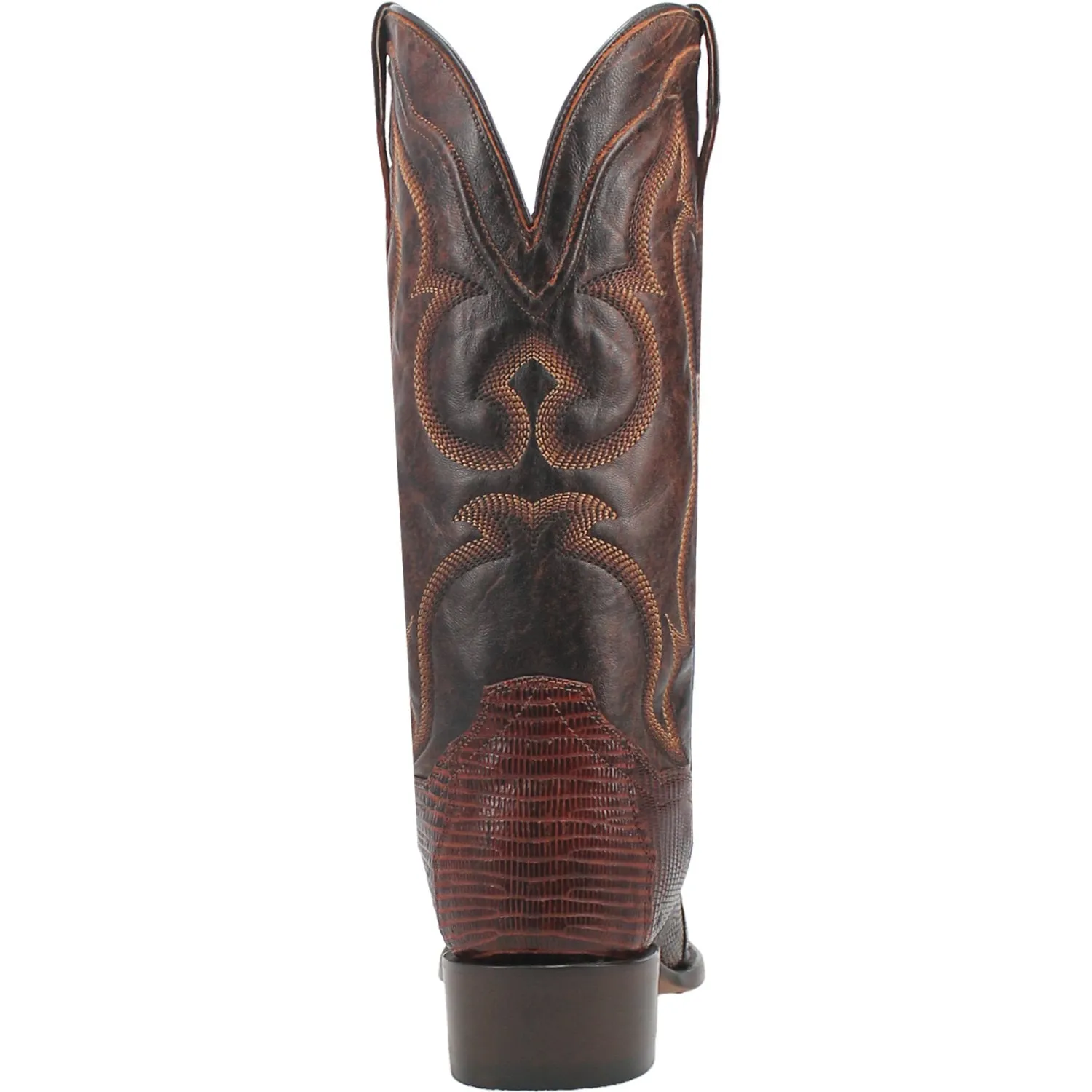 Dan Post Mens Hearst Cognac Lizard Skin Cowboy Boots 9.5 EW