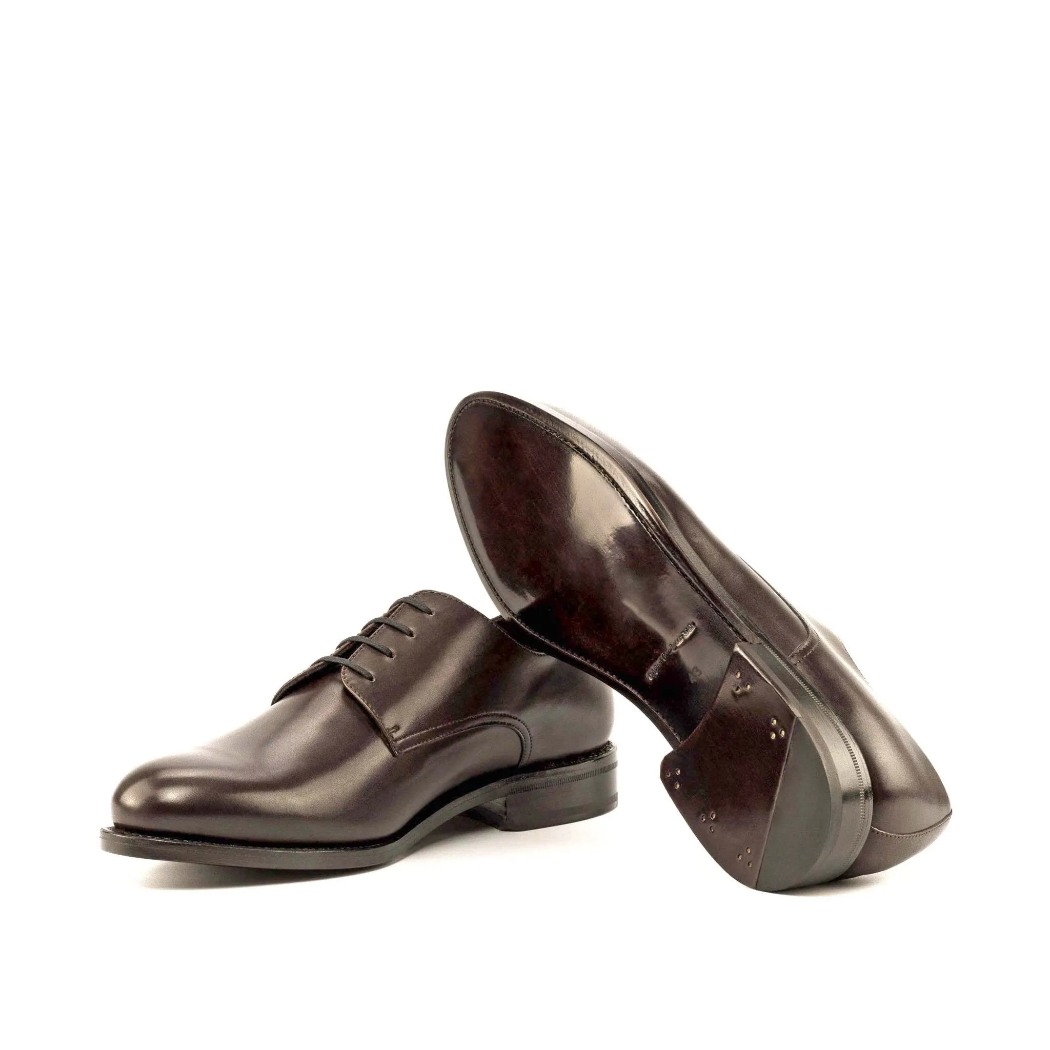 Derby in Dark Dark Brown Box Calf