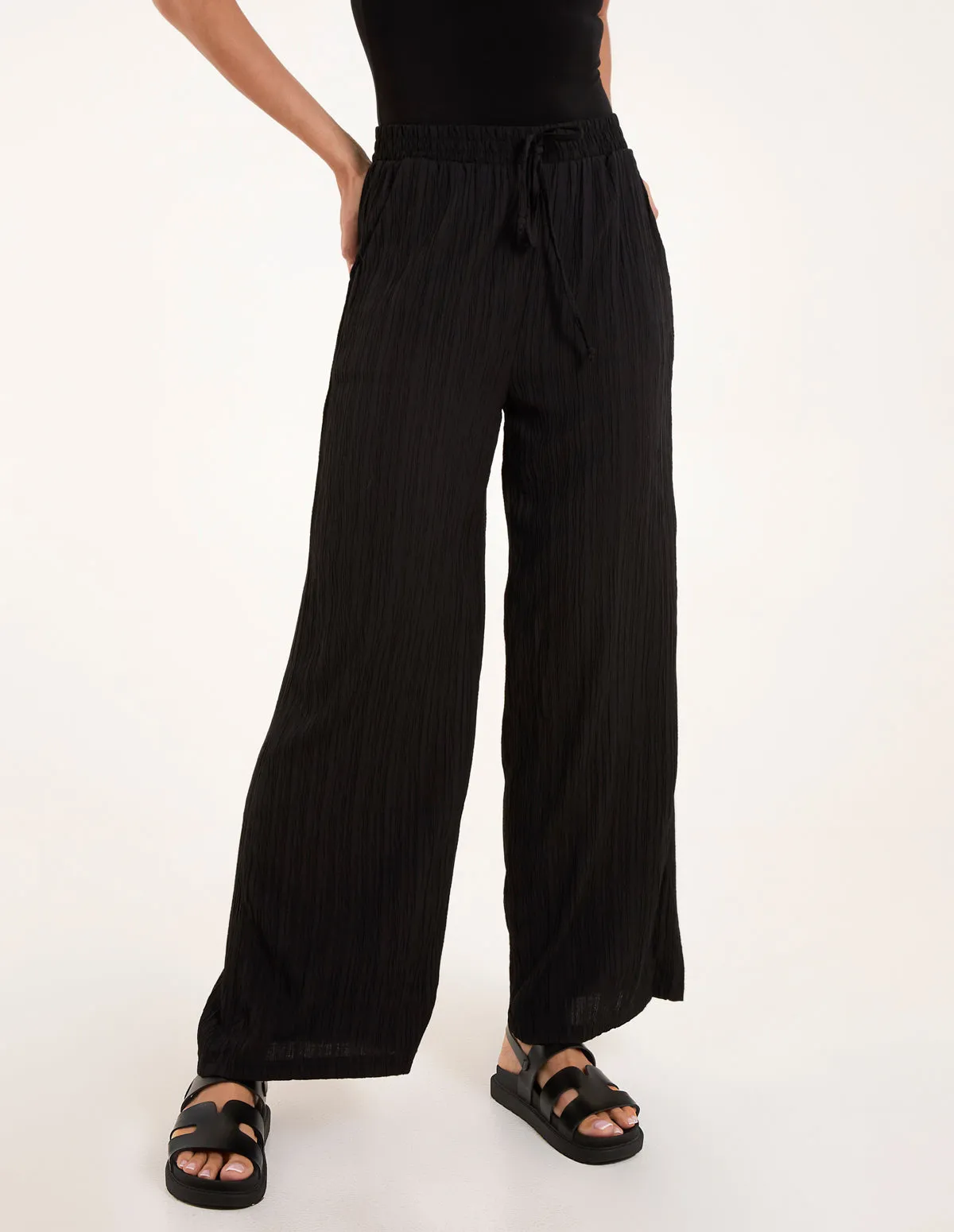 Drawstring Pocket Trouser Crinkle
