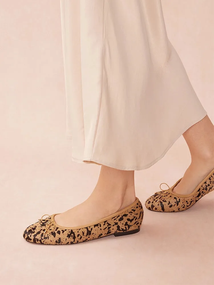 Eliana Pony Hair Bow Ballerinas