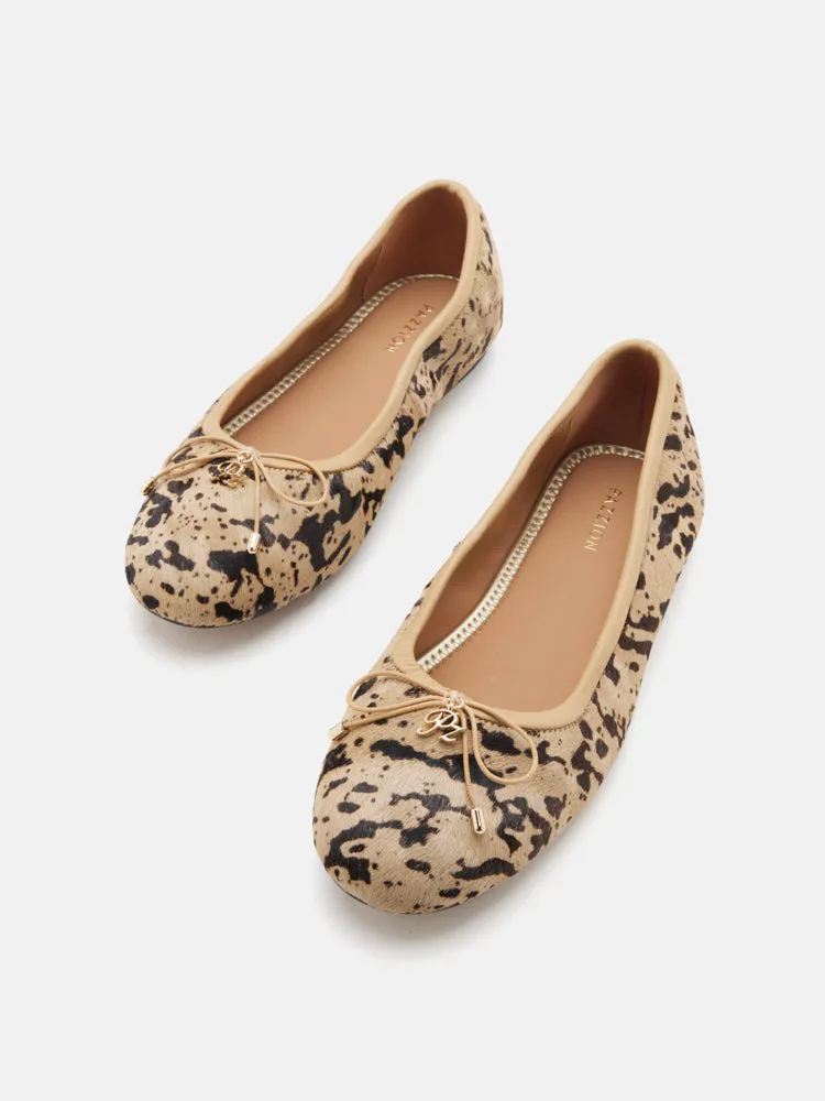 Eliana Pony Hair Bow Ballerinas