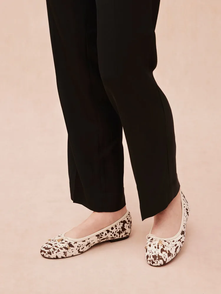 Eliana Pony Hair Bow Ballerinas