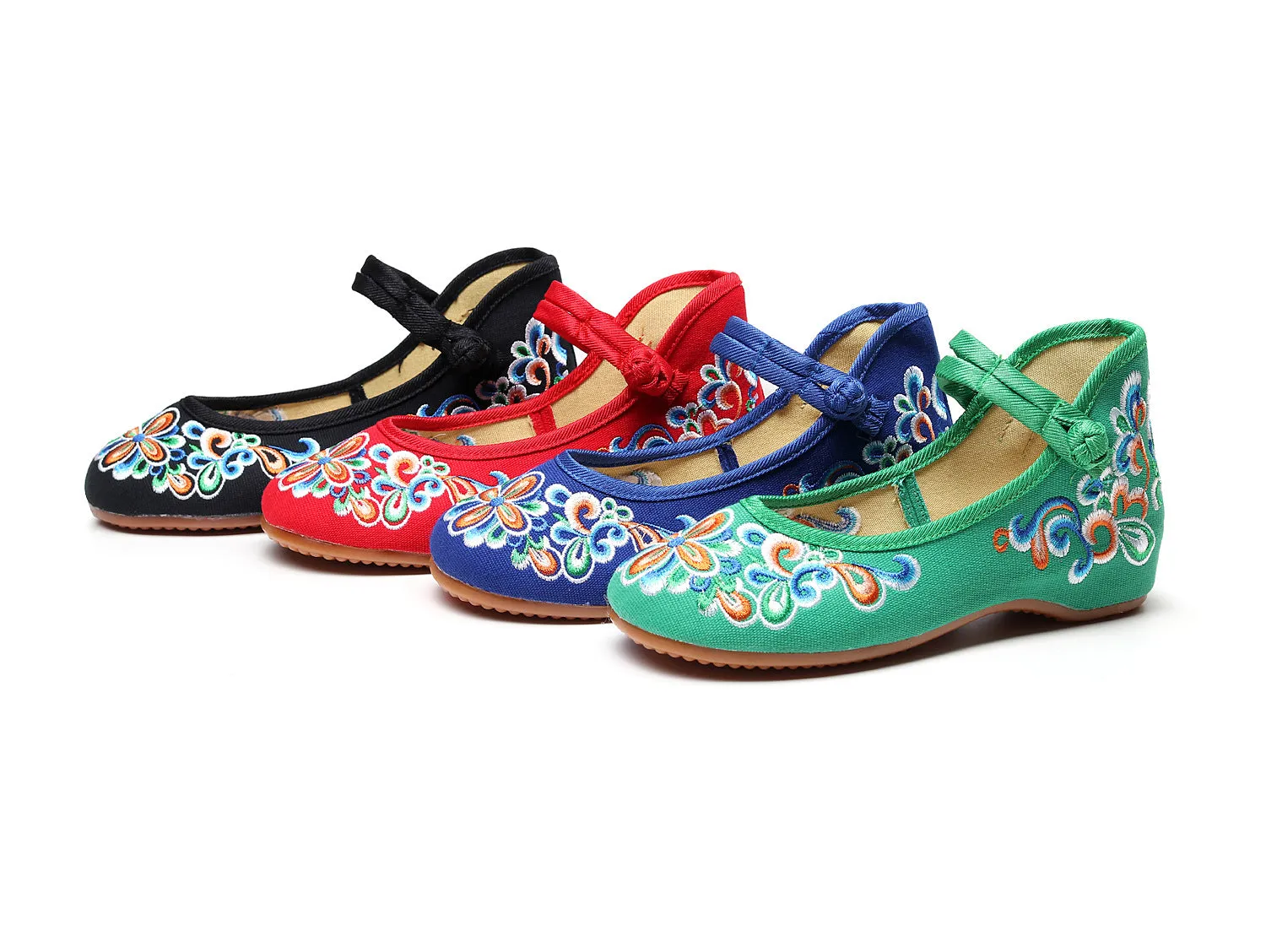 Embroidered canvas ethnic style Canvas shoes