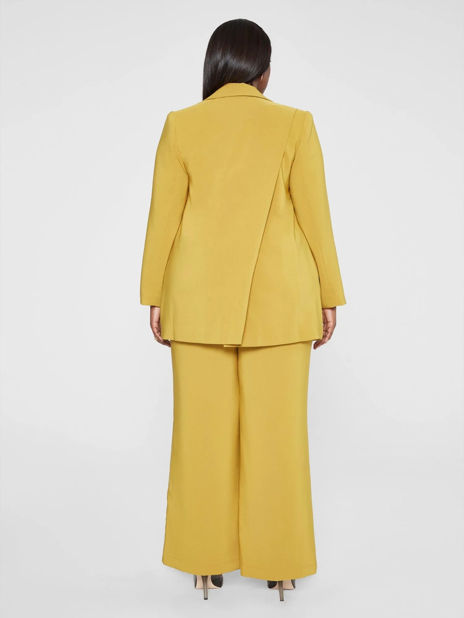 Fashion To Figure - Zoe Asymmetrical Split Back Blazer