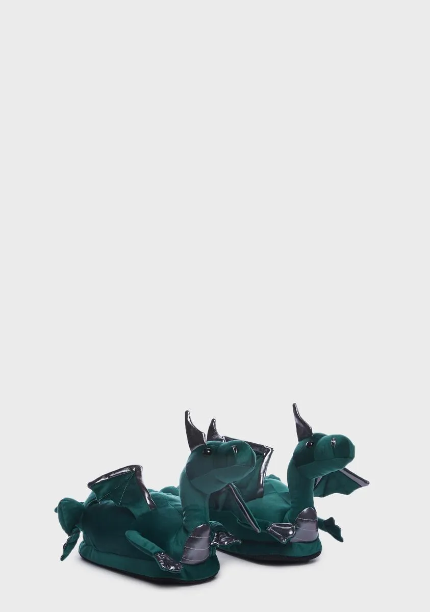 Fear My Flames Dragon Slippers