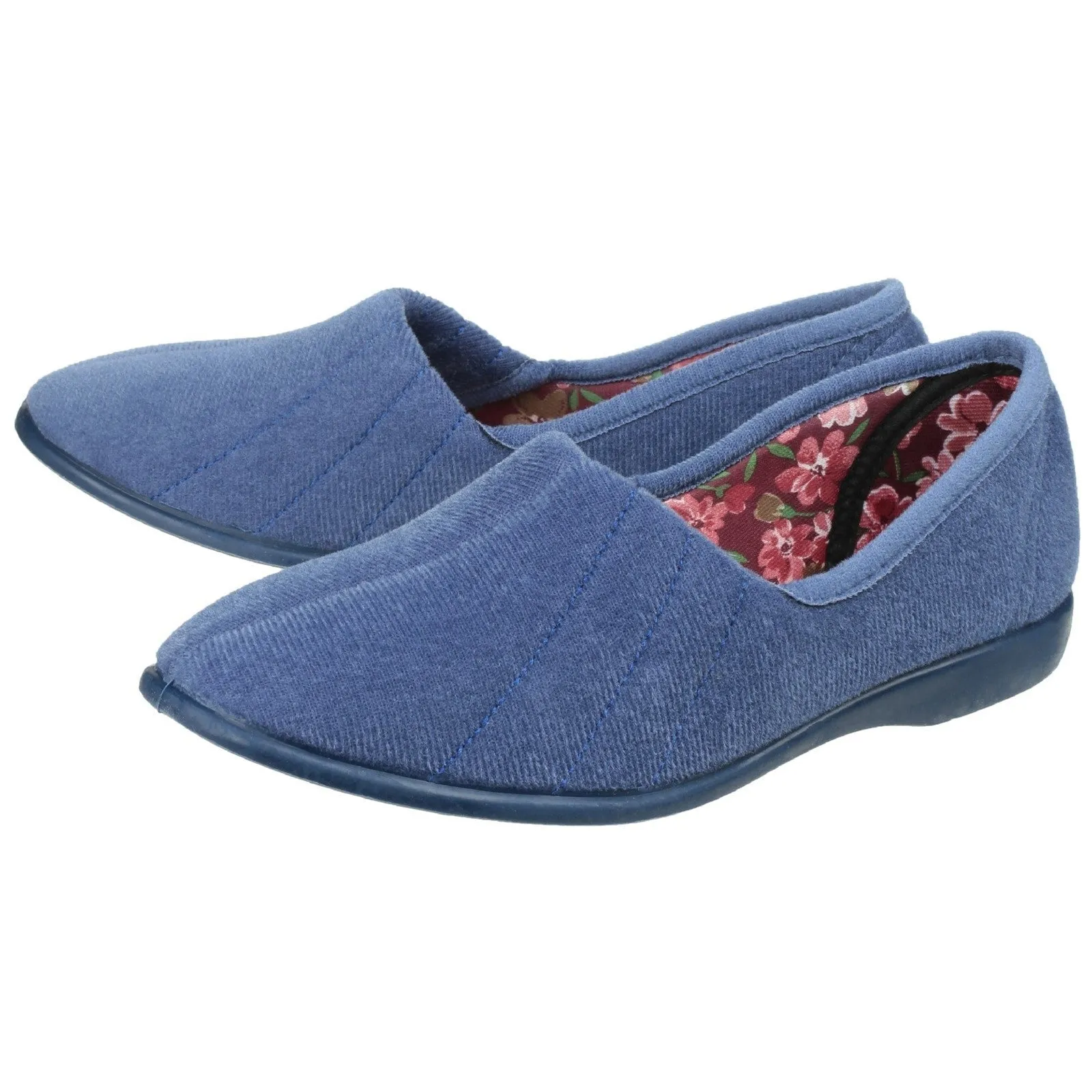 GBS Aubrey Slipper Ladies  Spanish Blueberry Textile Slip On Slippers