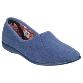GBS Aubrey Slipper Ladies  Spanish Blueberry Textile Slip On Slippers