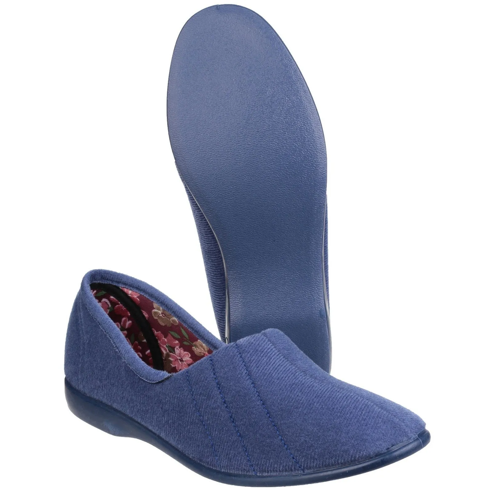 GBS Aubrey Slipper Ladies  Spanish Blueberry Textile Slip On Slippers