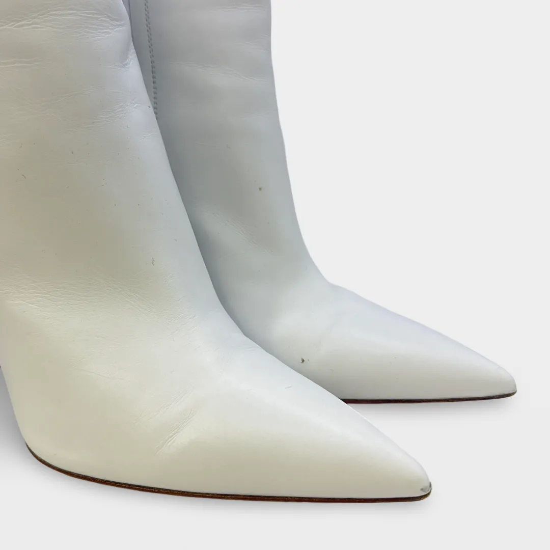 Gianvito Rossi Women's White Ankle Boots