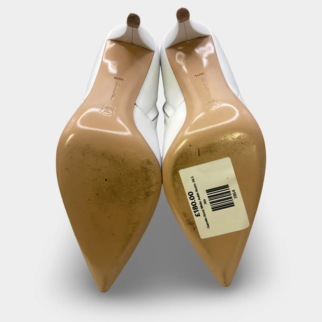 Gianvito Rossi Women's White Ankle Boots