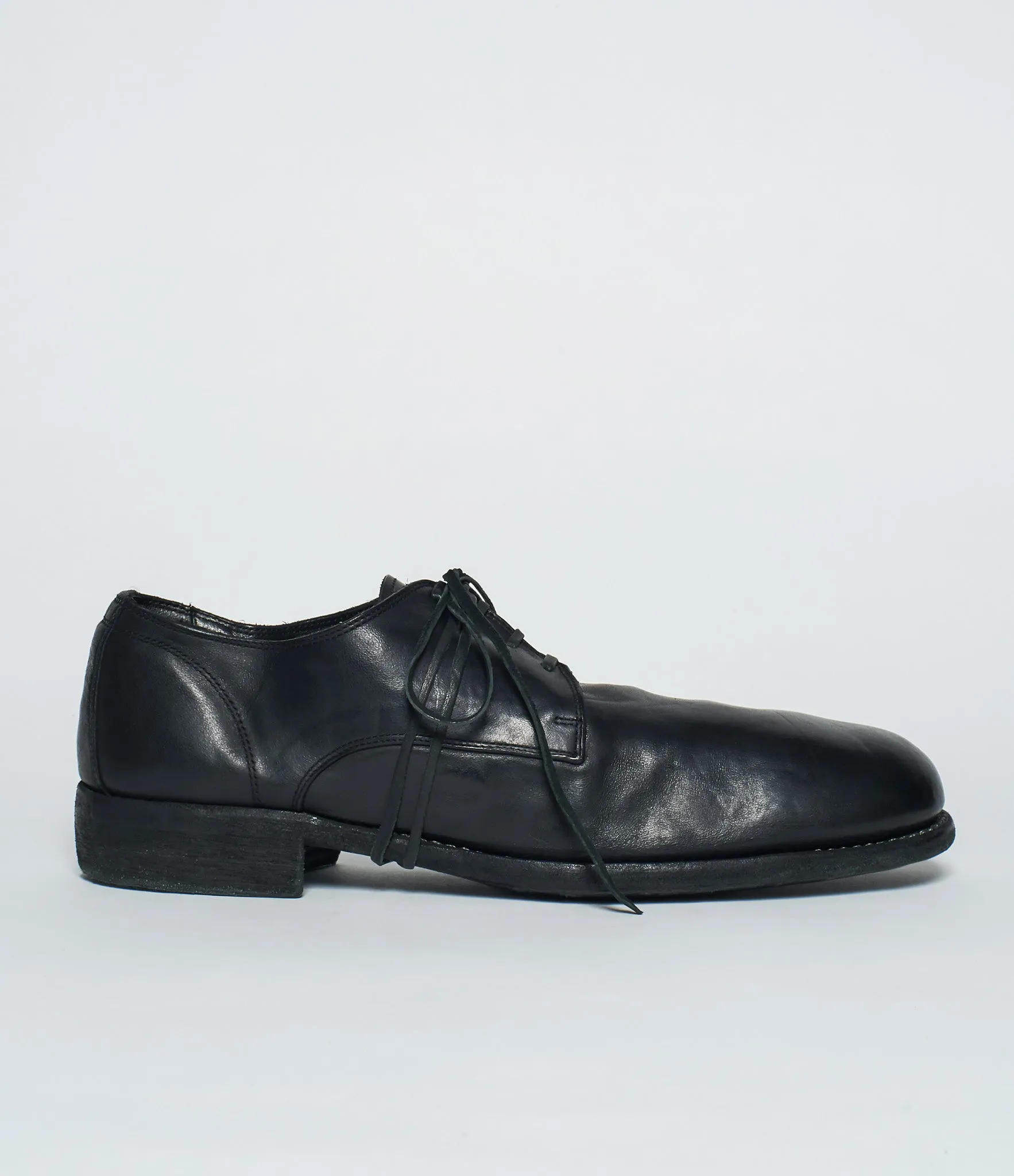 Guidi 992 Black Calf Full Grain Classic Derby
