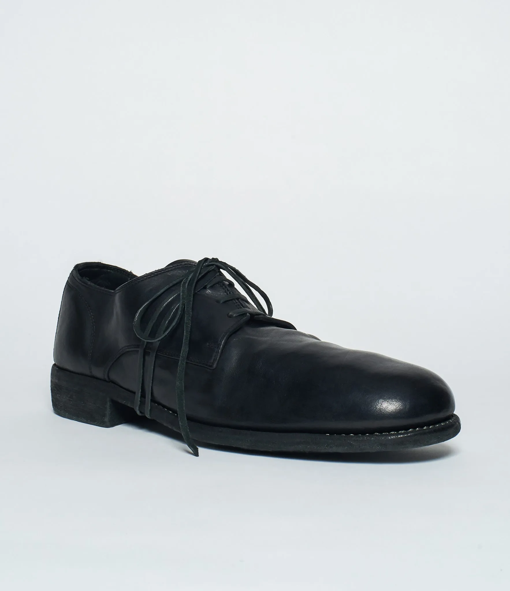 Guidi 992 Black Calf Full Grain Classic Derby