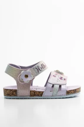 Hello Kitty Double Strap Sandal Lilac