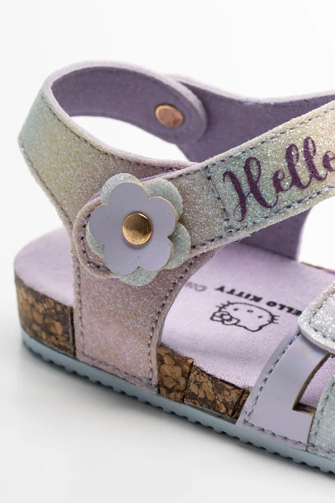 Hello Kitty Double Strap Sandal Lilac