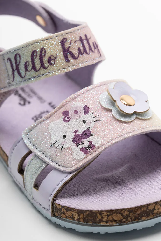 Hello Kitty Double Strap Sandal Lilac