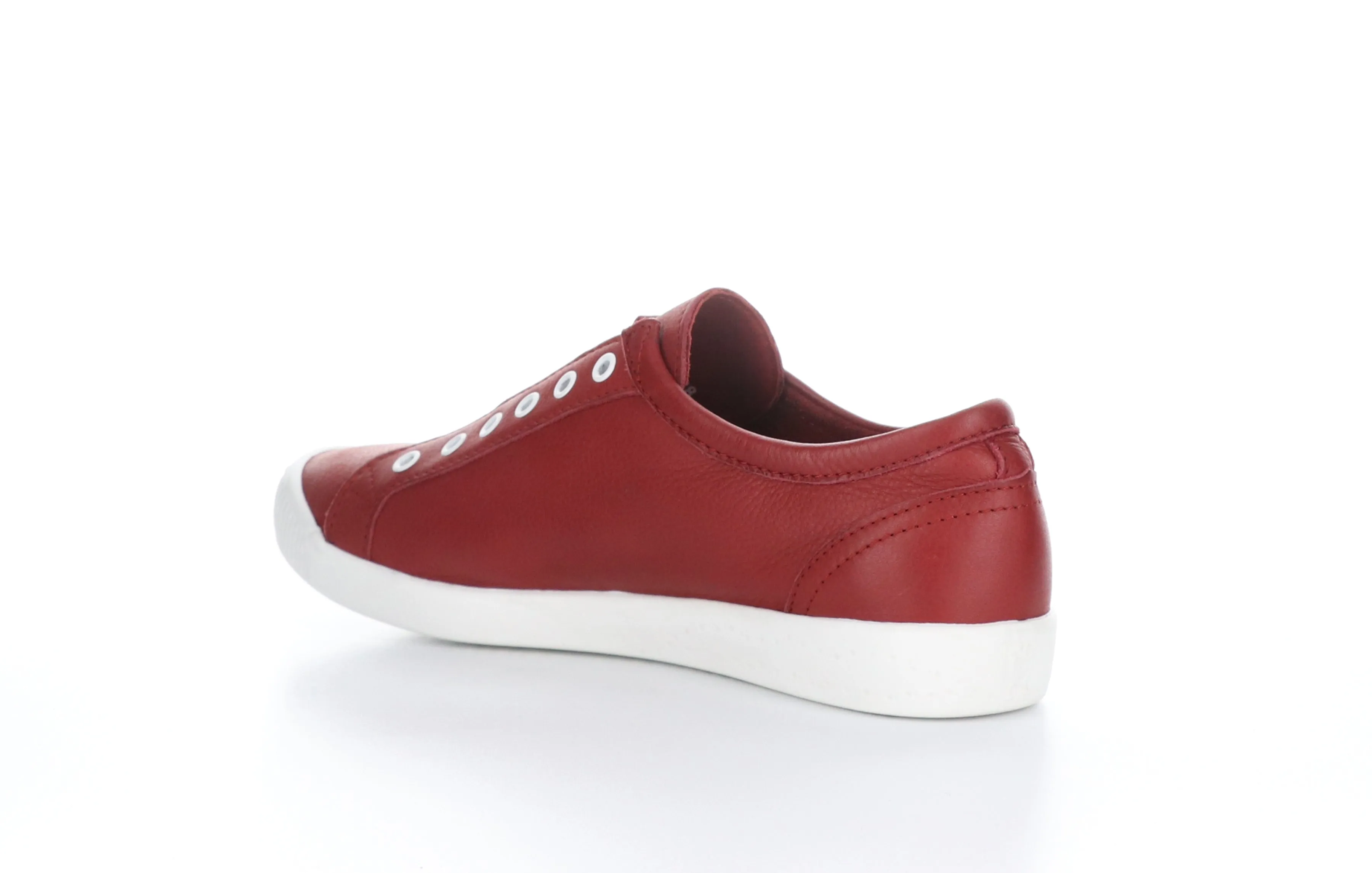 IRIT637SOF Smooth Red W/ Red Elastic Slip-on Trainers