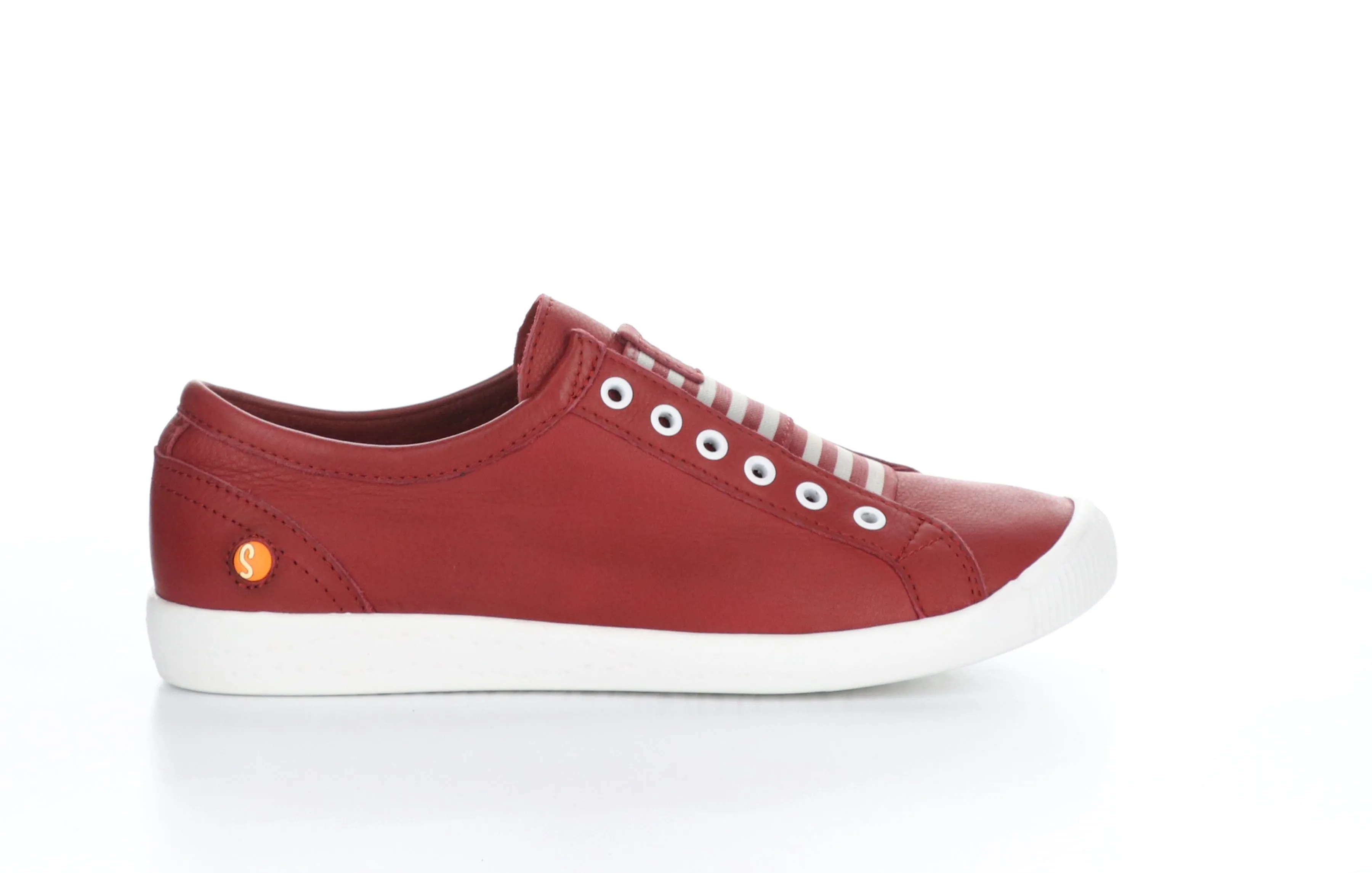 IRIT637SOF Smooth Red W/ Red Elastic Slip-on Trainers