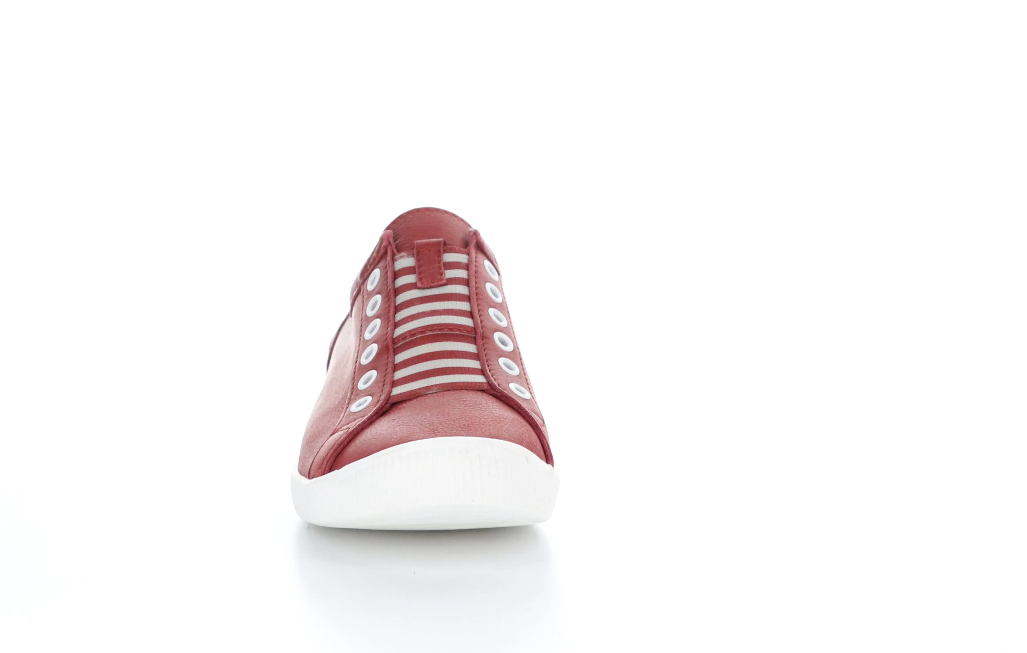 IRIT637SOF Smooth Red W/ Red Elastic Slip-on Trainers