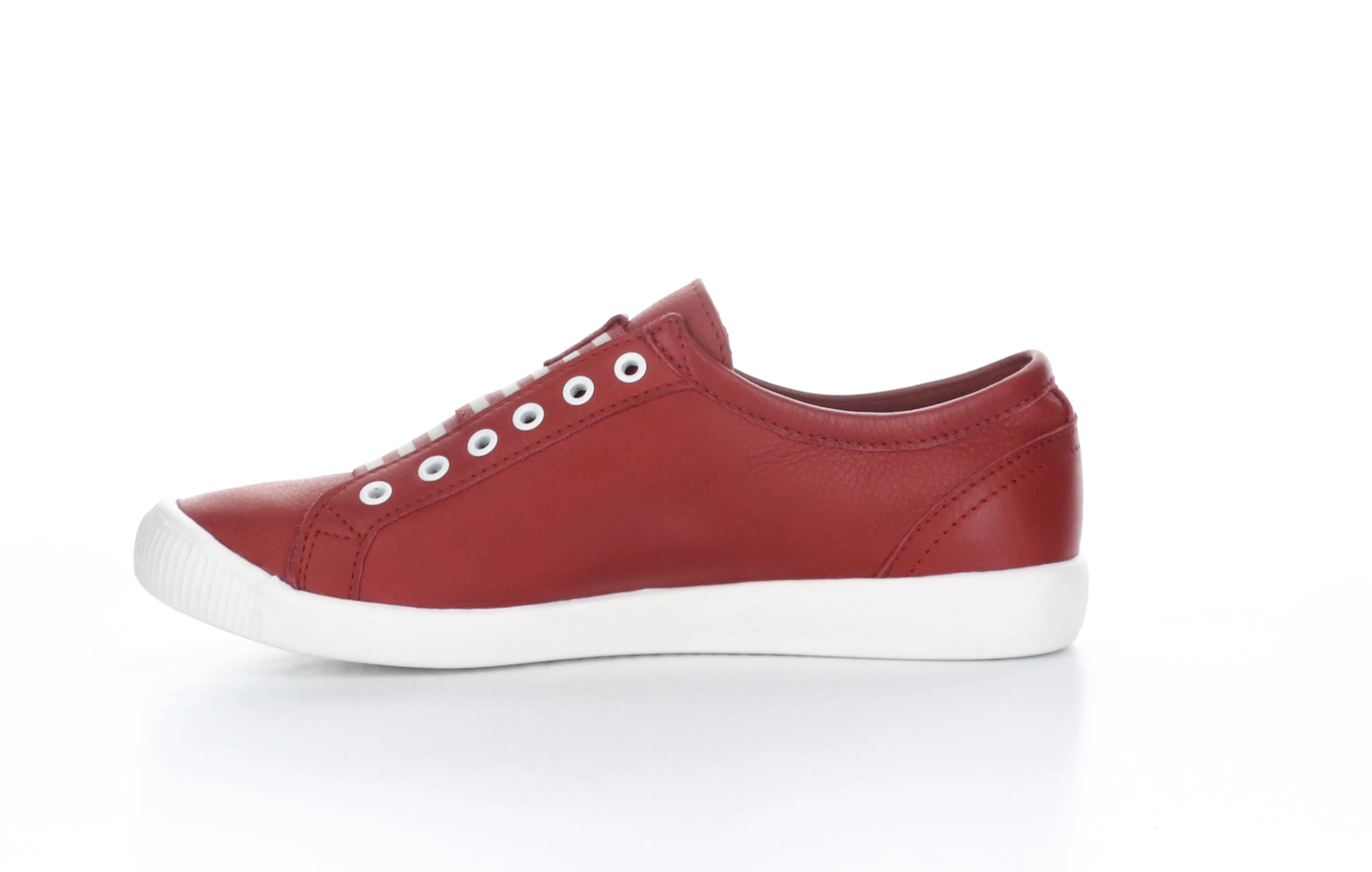 IRIT637SOF Smooth Red W/ Red Elastic Slip-on Trainers