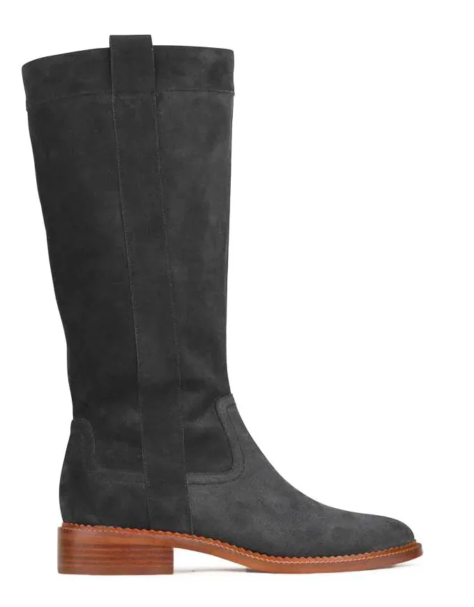 Karmine Suede Boots Anthracite