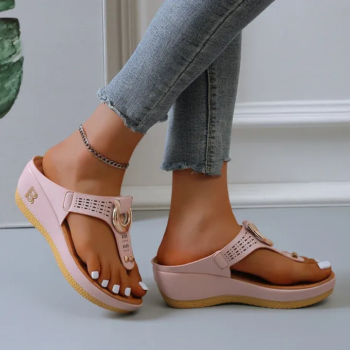Ladies Orthopedic Sandals Soft Cushion Flip Flops