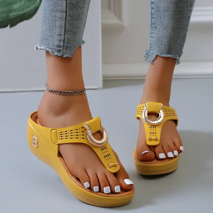 Ladies Orthopedic Sandals Soft Cushion Flip Flops