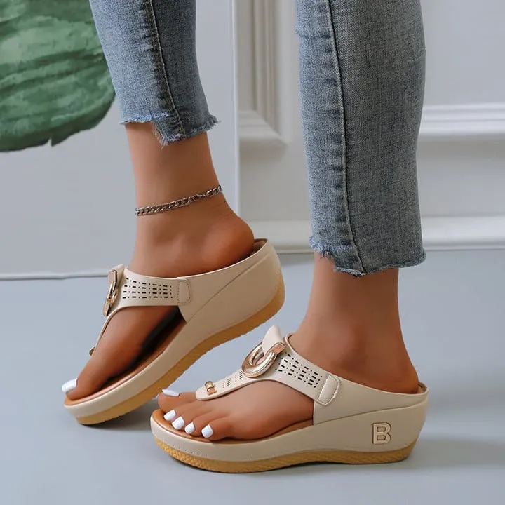 Ladies Orthopedic Sandals Soft Cushion Flip Flops