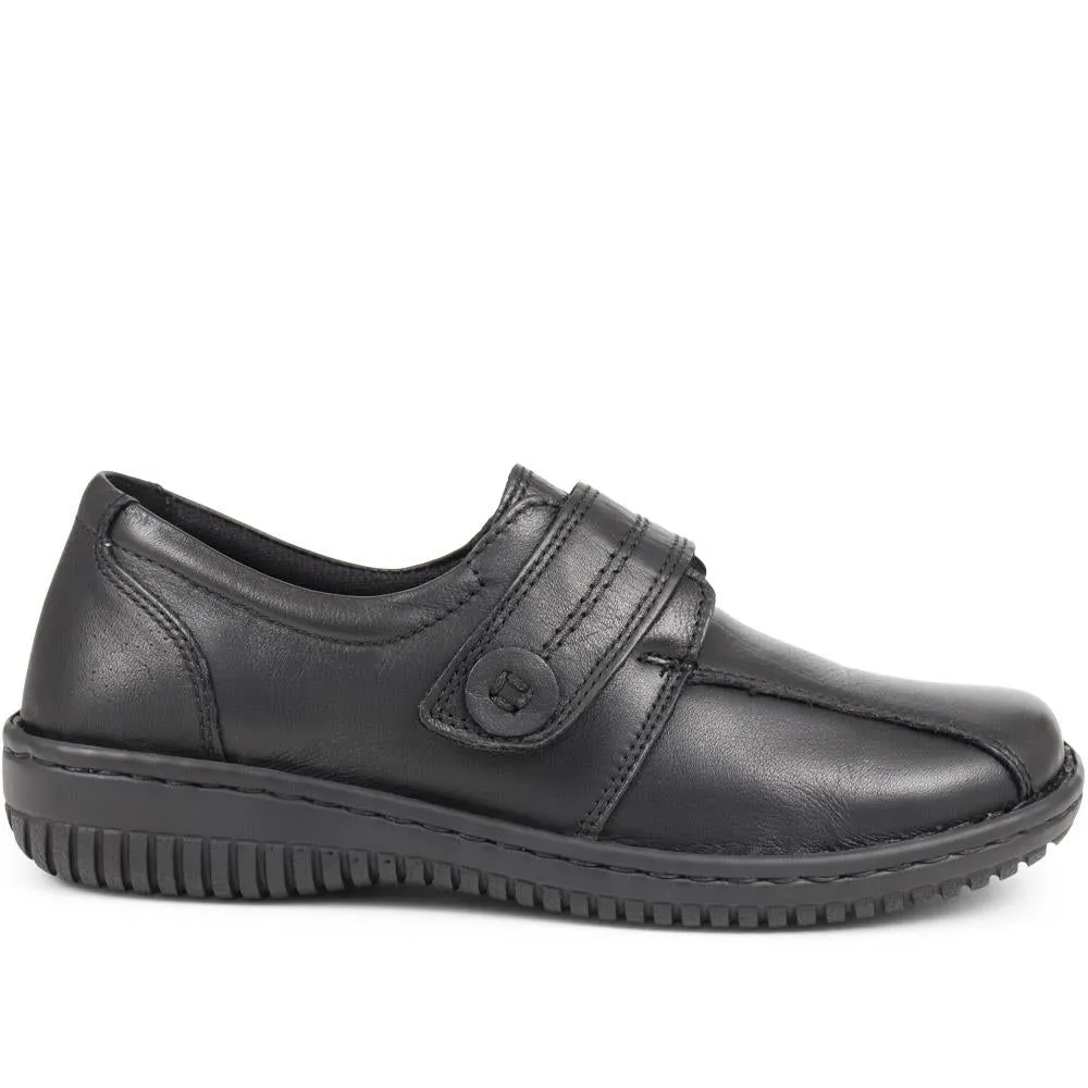 Leather Touch-Fastening Shoes - LUCK38001 / 324 182