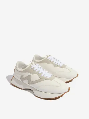 LUNA BLU Off-White Chunky Lace-Up Sneakers