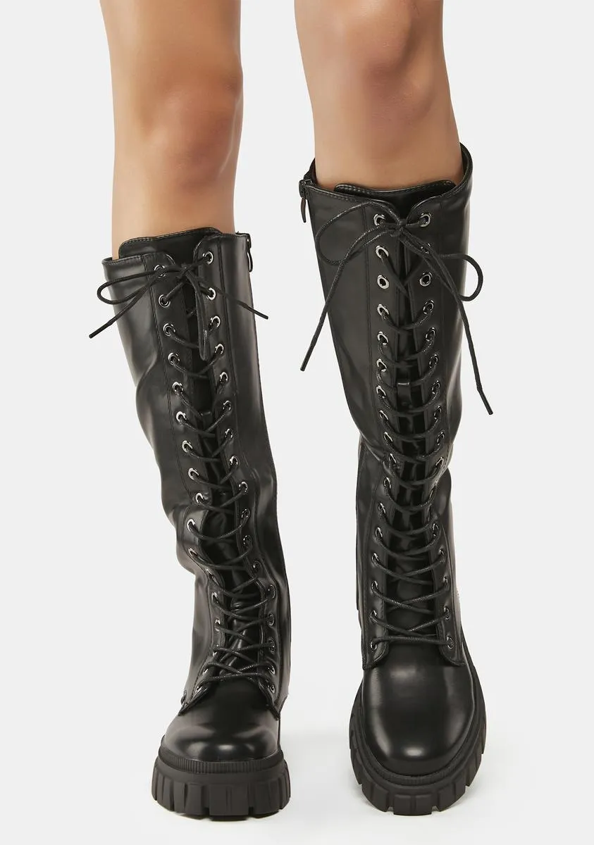 March Forward Knee-High Boots