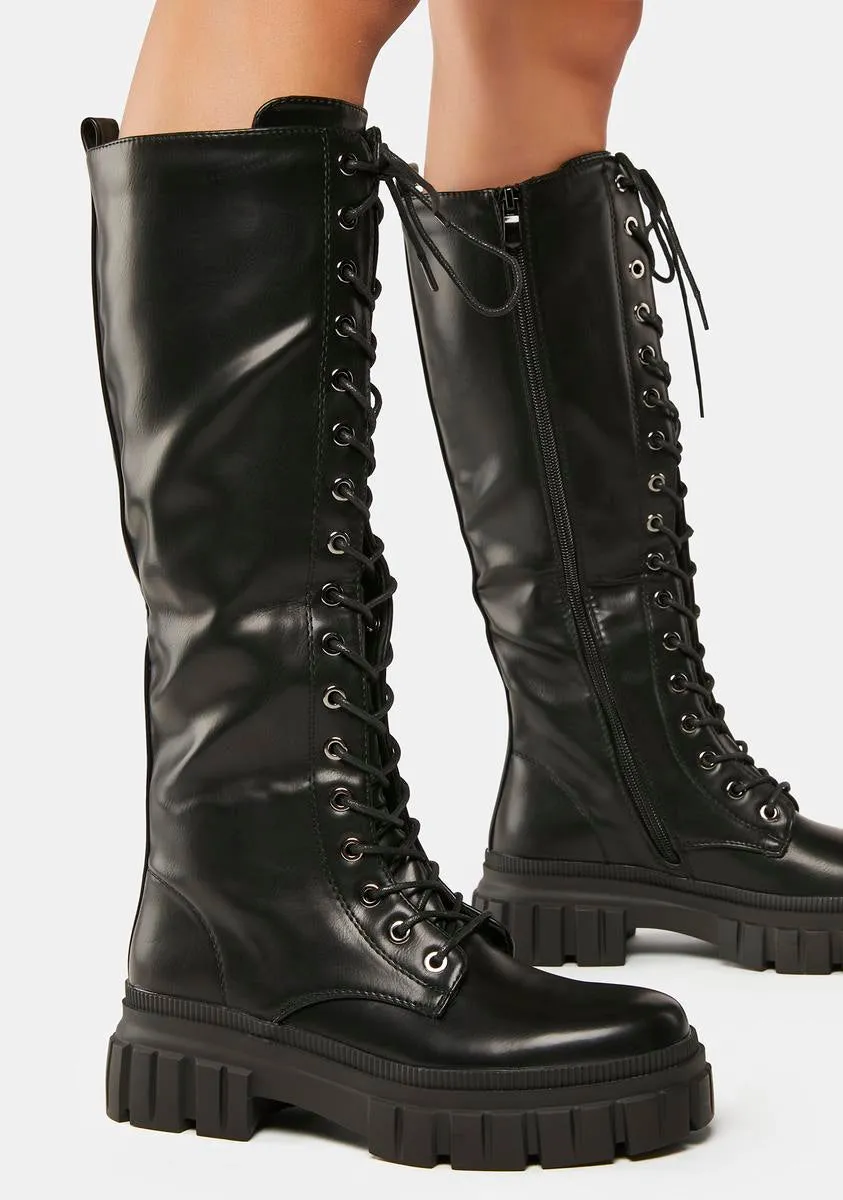 March Forward Knee-High Boots
