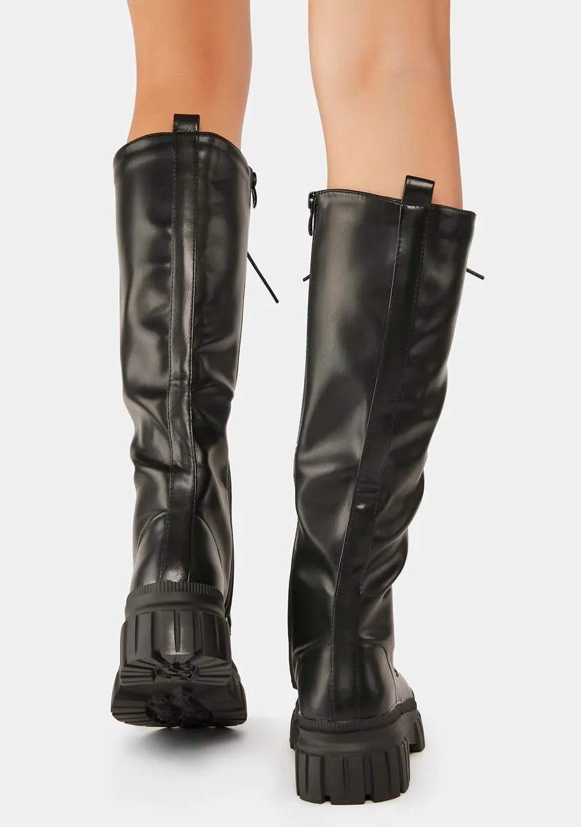 March Forward Knee-High Boots