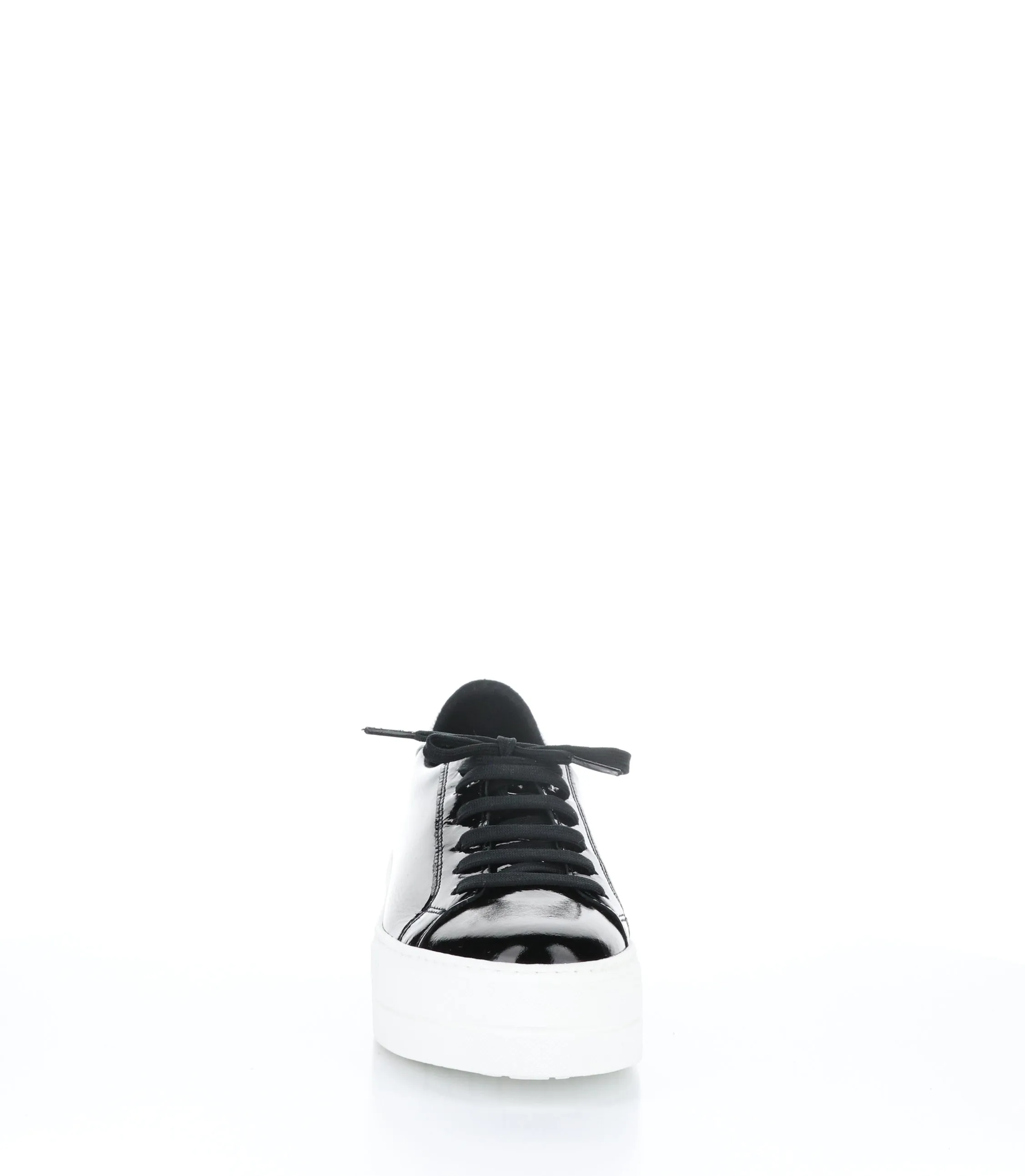 MAYA BLACK/SILVER Round Toe Trainers