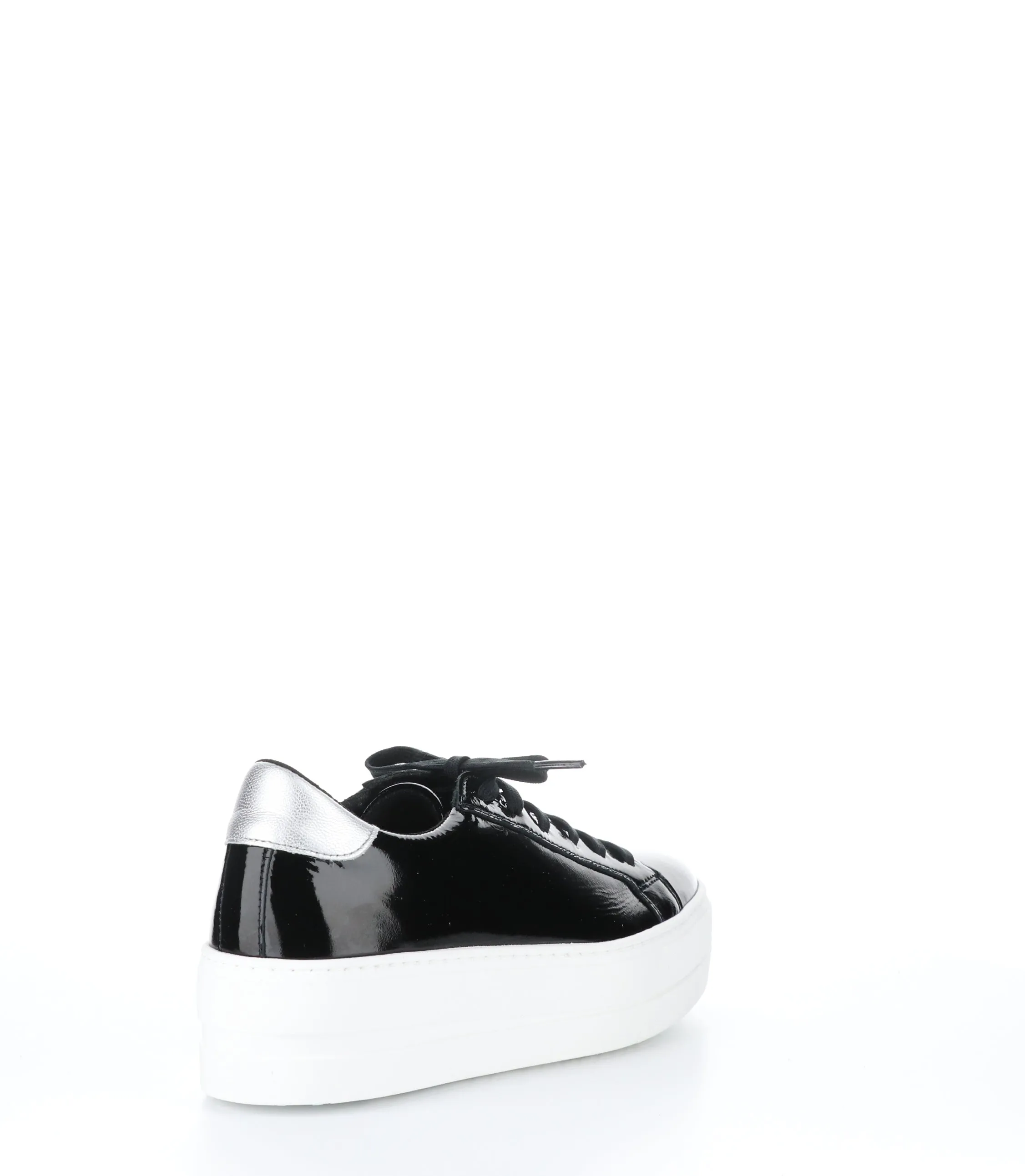 MAYA BLACK/SILVER Round Toe Trainers