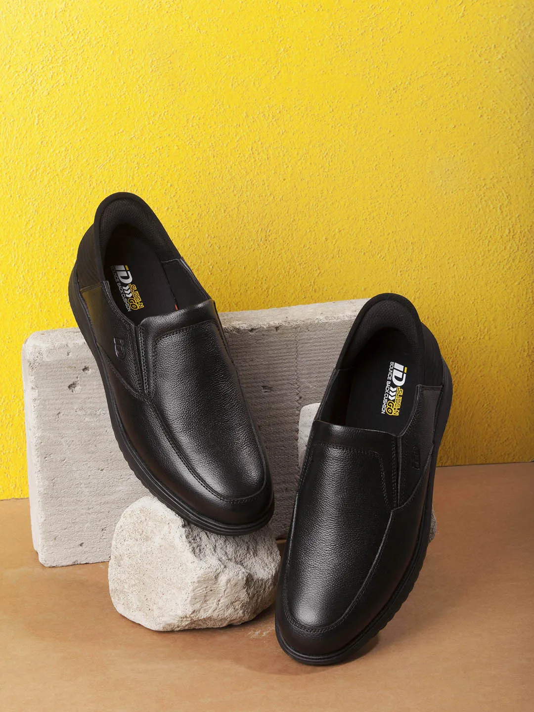 Men's Black Slide N Go Slip On (ID2275)