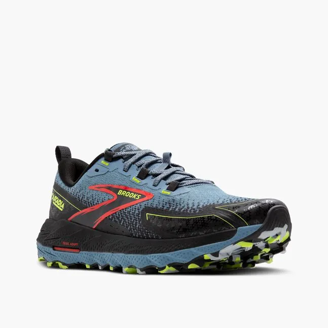 Men's Cascadia 18 Shoe - Citadel/Ebony/Lime
